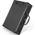 Black Hard Case Clipboard Document Box with Lock