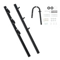 Black Steel Three-Tool Trimmer Rack Kit