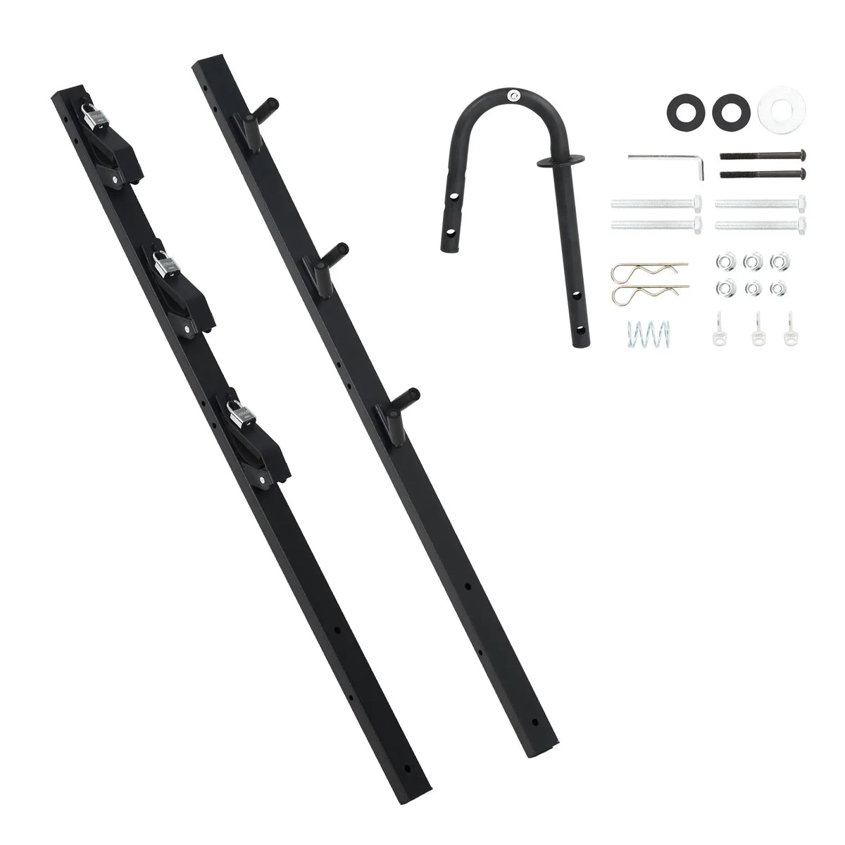 Black Steel Three-Tool Trimmer Rack Kit