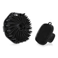 Black Silicone Body and Face Scrubber Brush Set