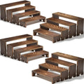 Stepped Dark Wood Display Riser Sets