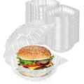 Clear Plastic Hinged Square Takeout Containers